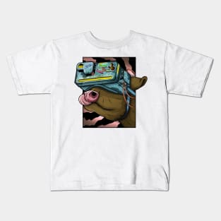 Virtual Reality Cow Kids T-Shirt